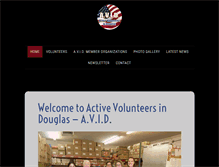 Tablet Screenshot of douglasvolunteers.org